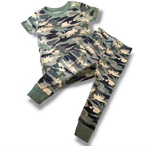 Old Navy army Dino print PJ's set 2T